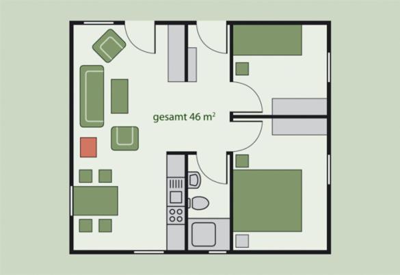 Ferienhaus-Park Brennickenswerder 뤼헨 외부 사진